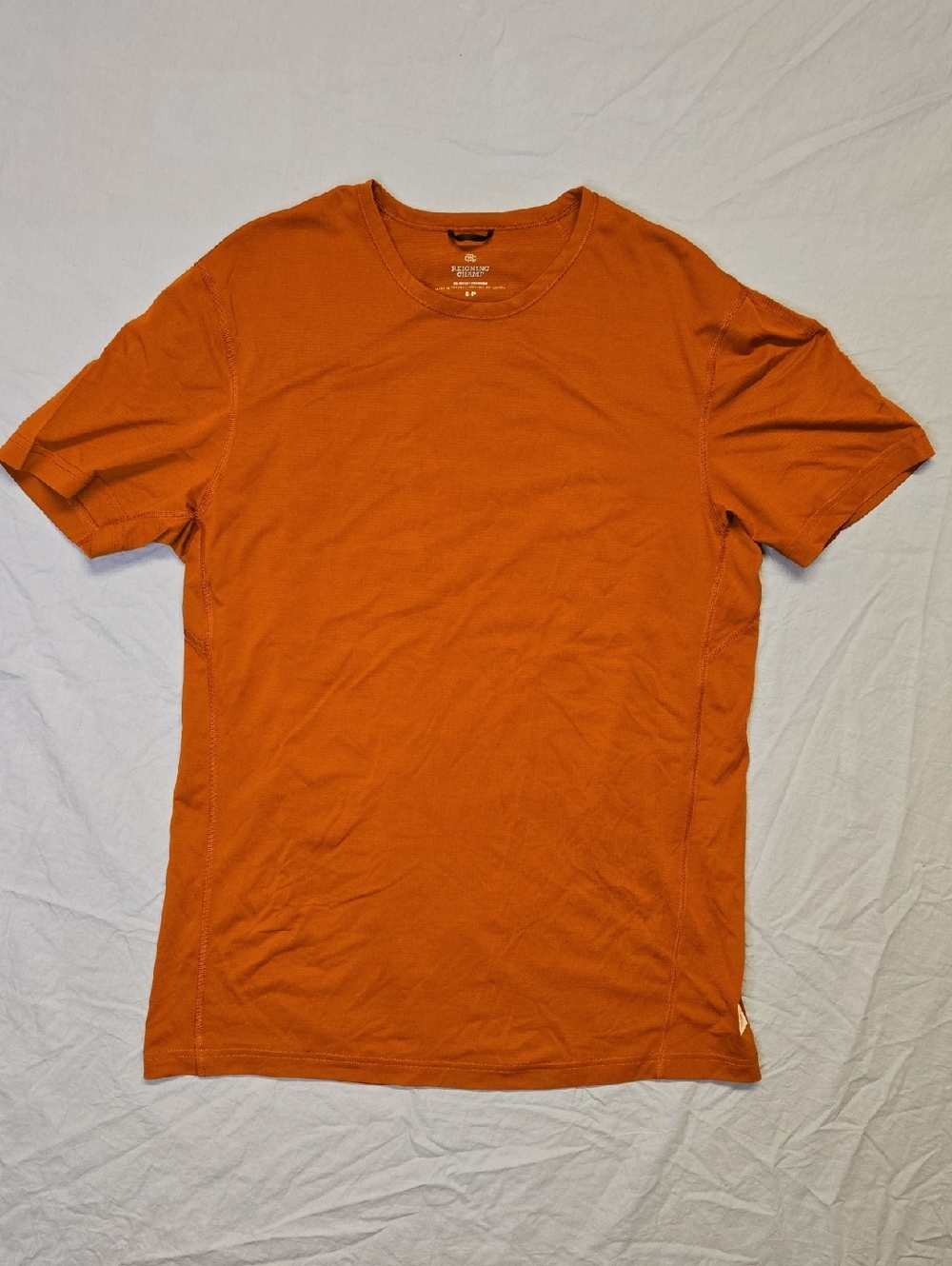 Reigning Champ Orange Rust Short Sleeve Athletic Lightweight Crewneck T Shirt